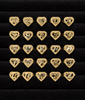 Heart Initial Ring